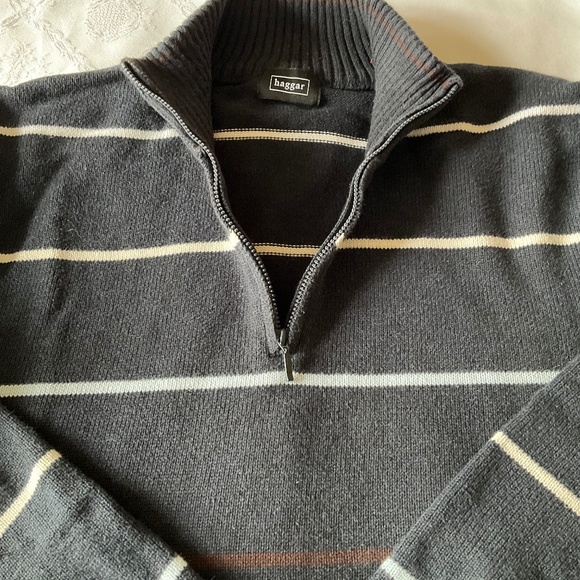 Men’s Half-zip Cotton Sweater by Haggar, size XL, Fits more like a L - Picture 1 of 4